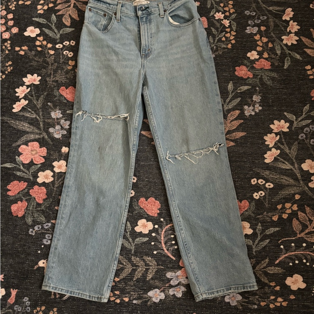 Abercrombie & Fitch The 90s Straight Ultra High Rise